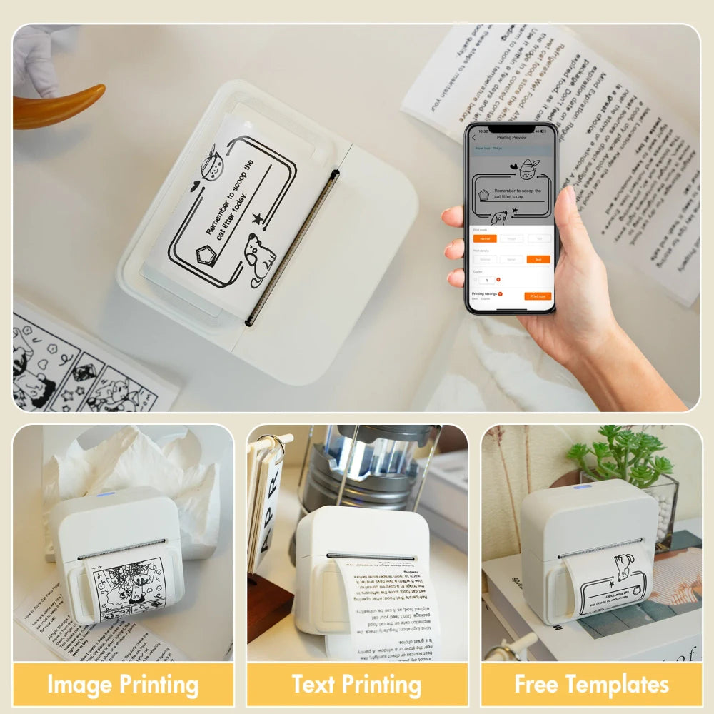 Portable Bluetooth Label Printer