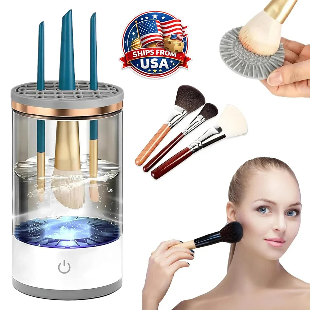 Automatic Makeup Brush Cleaner