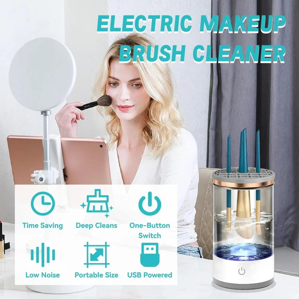 Automatic Makeup Brush Cleaner